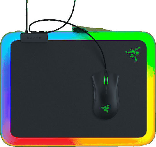 Razer Firefly V2 Gaming Mouse Pad Medium 335mm with RGB Lighting via USB Black RZ02-03020100-R3M1