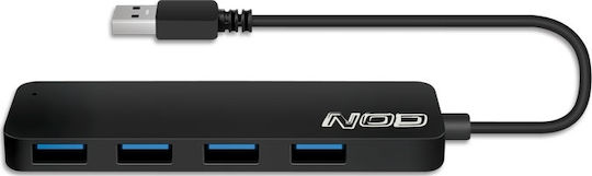 NOD Metal Hub 4.3 USB-Hub 4 Anschlüsse USB 3.0 mit USB-A Anschluss