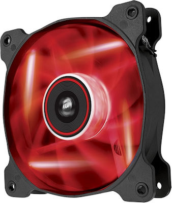 Corsair AF120 LED Red Case Fan (1500rpm / 52.19cfm) με Κόκκινο Φωτισμό και Σύνδεση 3-Pin