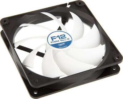 Arctic F12 PWM Case Fan 120mm (1350rpm / 53cfm) Χωρίς Led Φωτισμό και Σύνδεση 4-Pin Λευκό