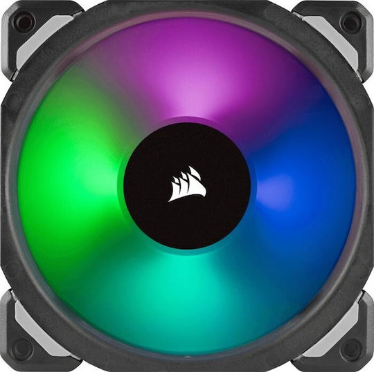 Corsair ML120 PRO RGB Gehäuselüfter mit Verbindung 4-Pin PWM 1Stück Schwarz