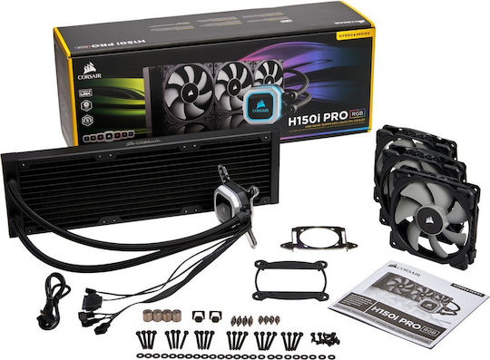 Corsair H150i Pro RGB Υδρόψυξη Επεξεργαστή Τριπλού Ανεμιστήρα 120mm για Socket AM4/1200/115x