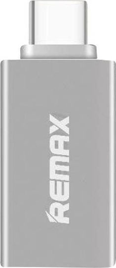 Remax Converter USB-C male to USB-A female Silver Silver 1pcs RA-OTG1