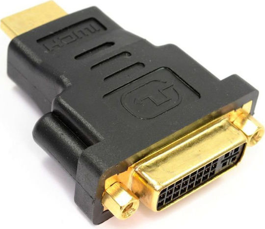 Powertech HDMI male - DVI female (CAB-H028) Конвертор HDMI мъжки към DVI-D женски 0бр