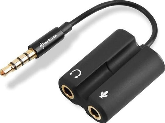 Sharkoon PMP35 Μετατροπέας 3.5mm male σε 3.5mm 2x female 1τμχ