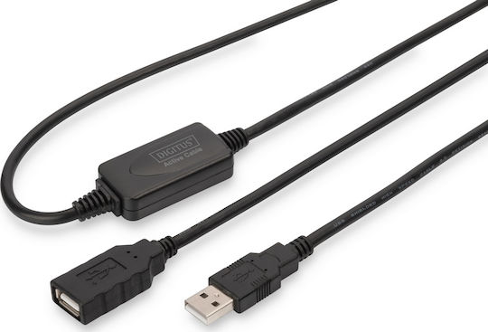 Digitus 10m USB 2.0 Cable A-Male to A-Female (DA-73100-1)