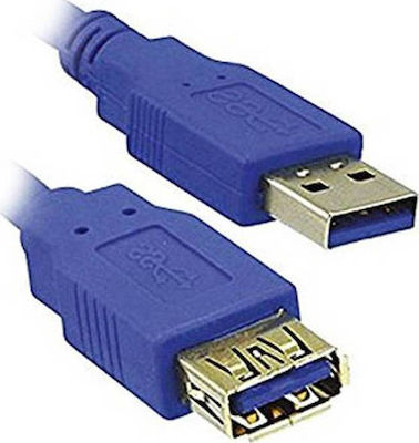 MediaRange USB 3.0 Kabel USB-A-Stecker - USB-A-Buchse Blau 3m MRCS145