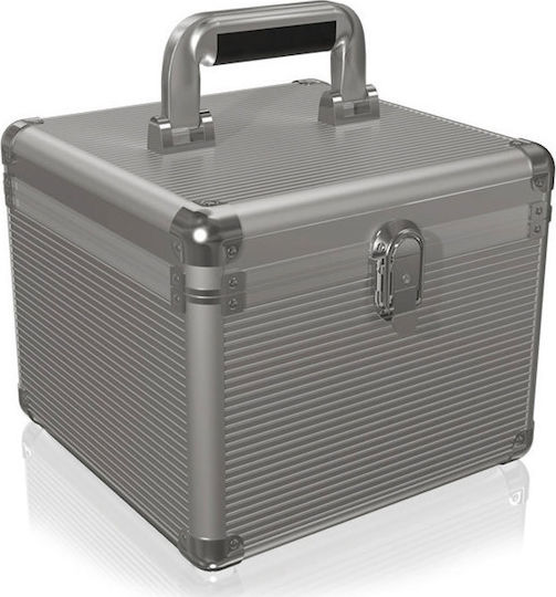 Icy Box Protective Case Aluminium Protective Case For 10x 2.5/3.5-inch Silver (IB-AC628)