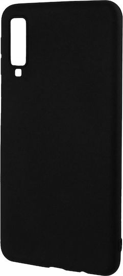 Forcell Back Cover Σιλικόνης Μαύρο (Galaxy A7 2018)