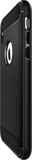 Spigen Rugged Armor Umschlag Rückseite Silikon Schwarz (iPhone XS Max)