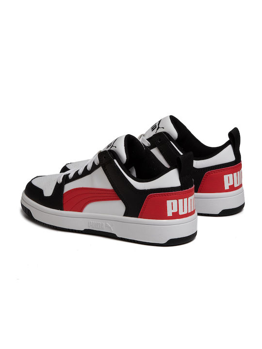 Puma Kids Sports Shoes Basketball Rebound Layup Lo Sl JR White