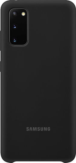 Samsung Clear View Cover Book Synthetic Leather / Plastic Black (Galaxy S20)