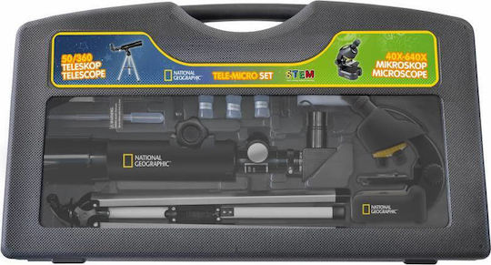 Bresser National Geographic Compact Set Μικροσκόπιο & Телескоп за 8+ Години