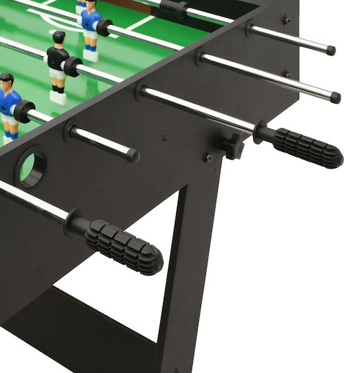 vidaXL Wooden Foldable Football Standing Table with Telescopic Rods L121xW61xH80cm