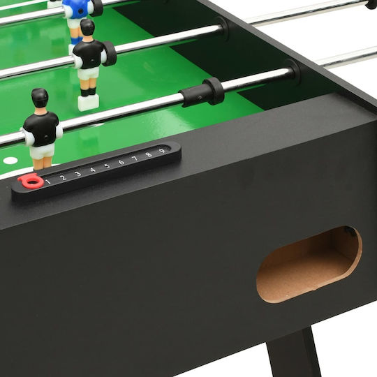 vidaXL Wooden Foldable Football Standing Table with Telescopic Rods L121xW61xH80cm