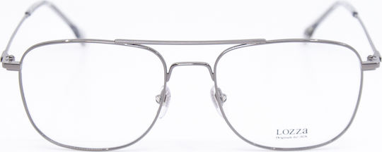 Lozza Metal Eyeglass Frame Silver VL2327 0568