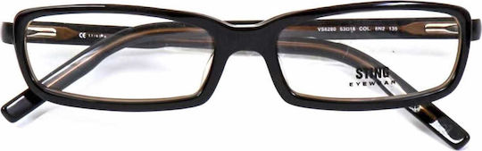 Sting Damen Acetat Brillengestell Schwarz 6280 6N2