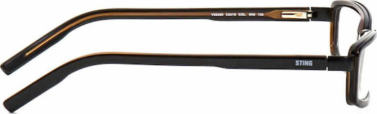 Sting Damen Acetat Brillengestell Schwarz 6280 6N2