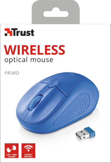 Trust Primo Wireless Безжичен Мишка Син