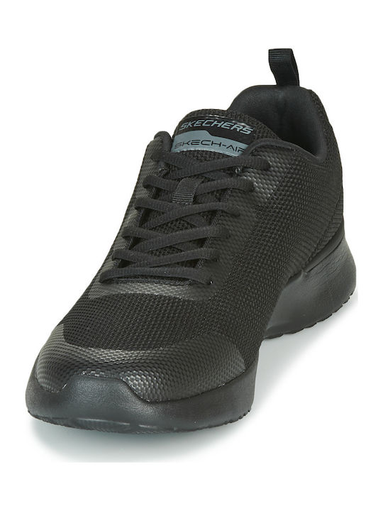 Skech Air Dynamight Herren Sportschuhe Laufen Schwarz