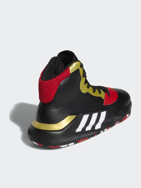 Pro Bounce 2019 Hoch Basketballschuhe Core Black / Cloud White / Scarlet