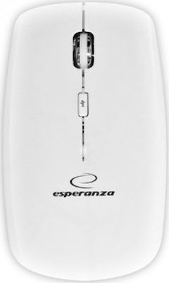 Esperanza Wireless 4D Optical Mouse Suturn Ασύρματο Mini Ποντίκι Λευκό