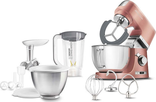 Sencor Stand Mixer 1000W with Stainless Mixing Bowl 4.5lt