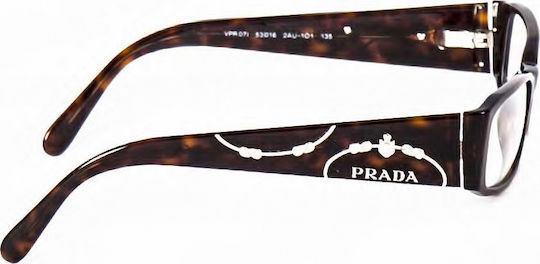 Prada Дамски Ацетатен Рамка Кафява Костенурка 07I 2AU101