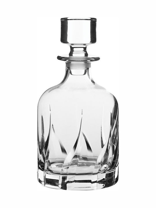 RCR Trix Cristal Carafă de Servire Whiskey 23buc cu Dop Transparentă 800ml 1buc