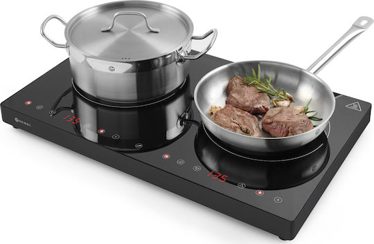 Hendi Electric Cooktop Inductive 3.5kW 60.8x37x6.1cm