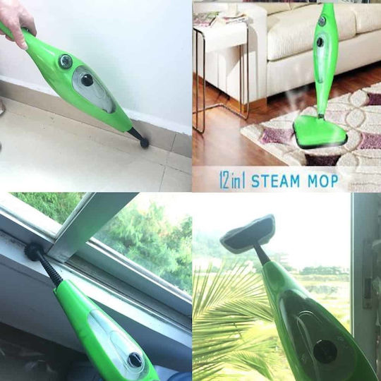 Factory H2O Steam MOP x12 Steam Cleaner 3.5bar with Stick Handle