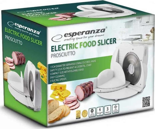 Esperanza Prosciutto Резачка за студени разфасовки 150W Бял