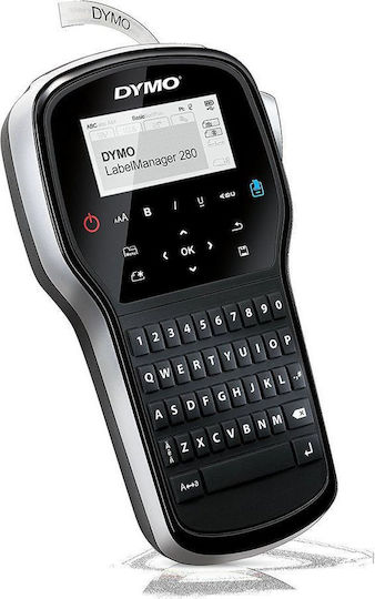 Dymo LabelManager 280 Ηλεκτρονικός Ετικετογράφος Χειρός σε Μαύρο Χρώμα