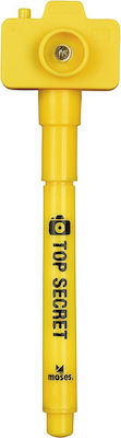 Moses Top Secret Pen Gel with Blue Ink Yellow