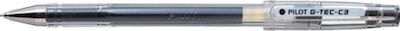 Pilot G-Tec-C3 Pen Gel 0.3mm with Black Ink Black Body