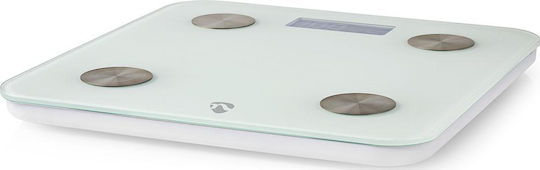 Nedis Smart Bathroom Scale with Body Fat Counter White WIFIHS10WT