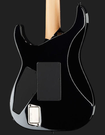 ESP E-II M-II Neck Thru Set Elektrische Gitarre Schwer mit HH Tonabnehmerkonfiguration Schwarz mit Tasche