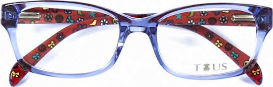 Tous Children's Plastic Eyeglass Frame Blue VTK519 095A