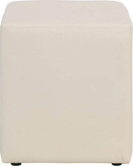 Табуретка Дневна стая Изкуствена кожа Club Ecru 37x37x42бр