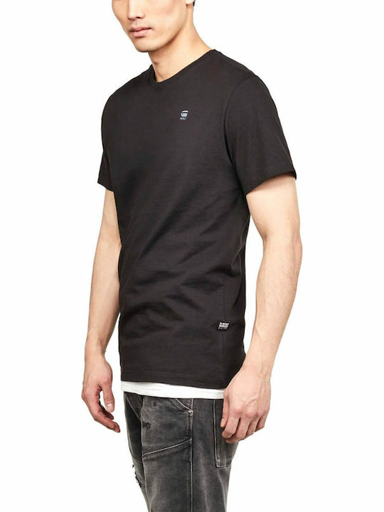 G-Star Raw Base Ανδρικό T-shirt Μαύρο Μονόχρωμο