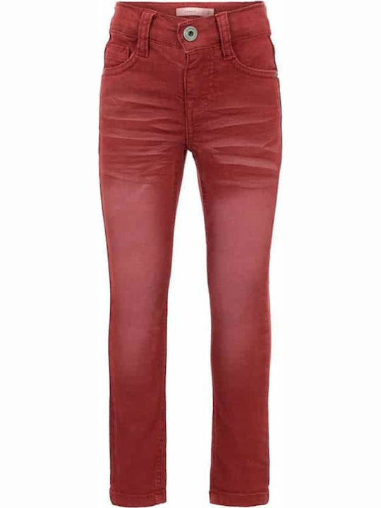 Name It Kids' Burgundy Jeans Trousers