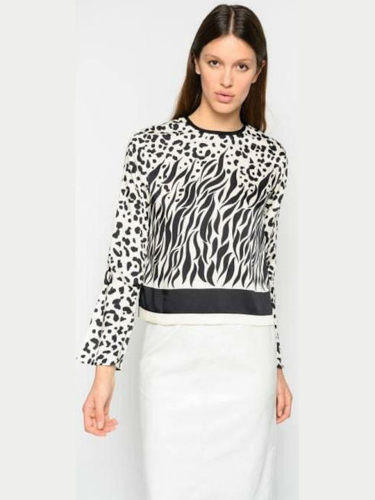 Women's blouse PINKO BLACK/WHITE 1G14R77949