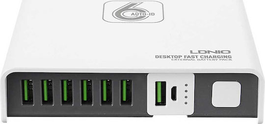 Ldnio Βάση Φόρτισης με 6 Θύρες USB-A σε Λευκό χρώμα (A6802)