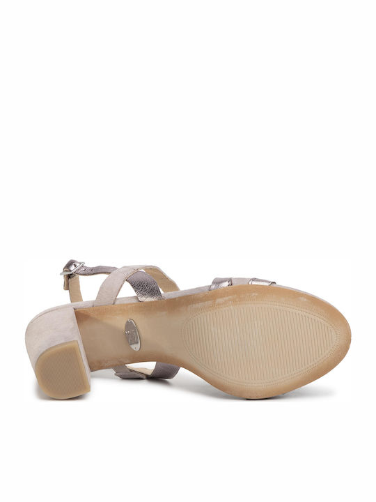 Din piele Sandale Anatomici Roz