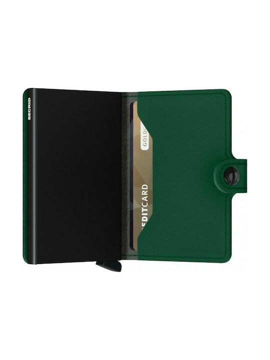 Miniwallet Yard Portofel bărbați Cărți cu mecanism de glisare Verde