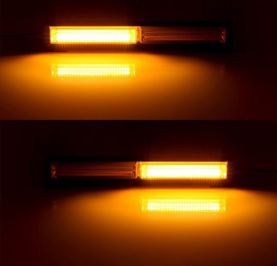 Flexzon Auto-Signalleiste LED 12 / 24V Wasserdicht 30cm mit Orange Beleuchtung