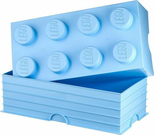 LEGO Kinder Aufbewahrungsbox aus Kunststoff 8-Stud Hellblau 50x25x17cm 1Stück
