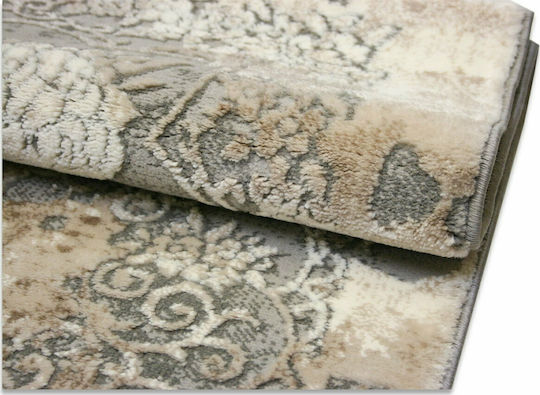 Tzikas Carpets Сет Съвременни Спалня килими Елементи Сив 159-0-355-31131-975 2бр