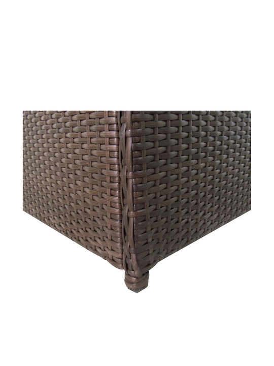 vidaXL Outdoor Storage Box Brown L120xW50xH60cm