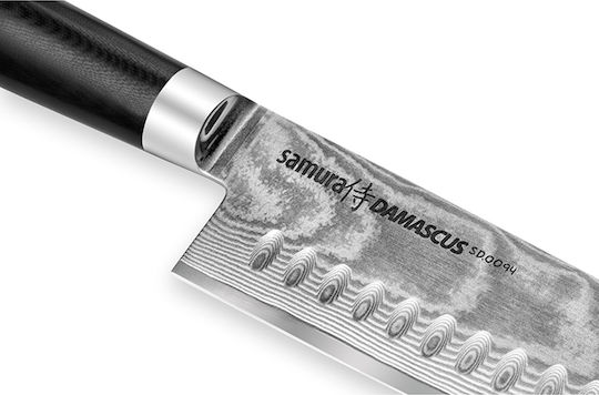 Samura Damascus Μαχαίρι Santoku από Δαμασκηνό Ατσάλι 18cm